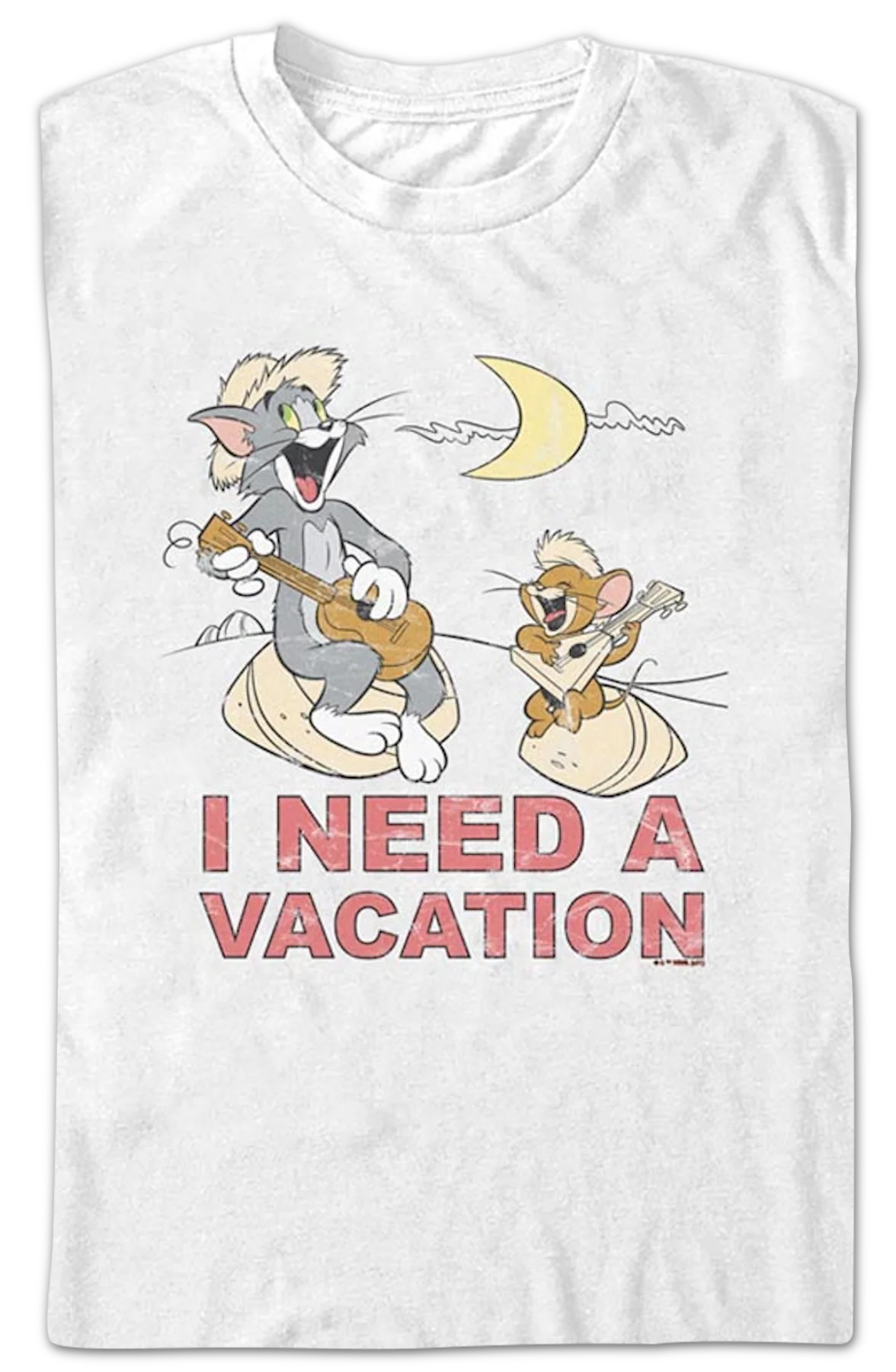 I Need A Vacation Tom And Jerry T-Shirt - Image 2
