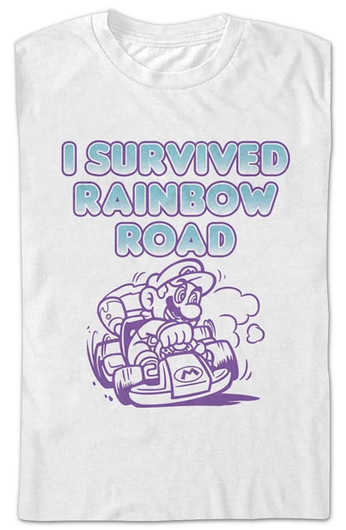 I Survived Rainbow Road Mario Kart T-Shirt - Image 2