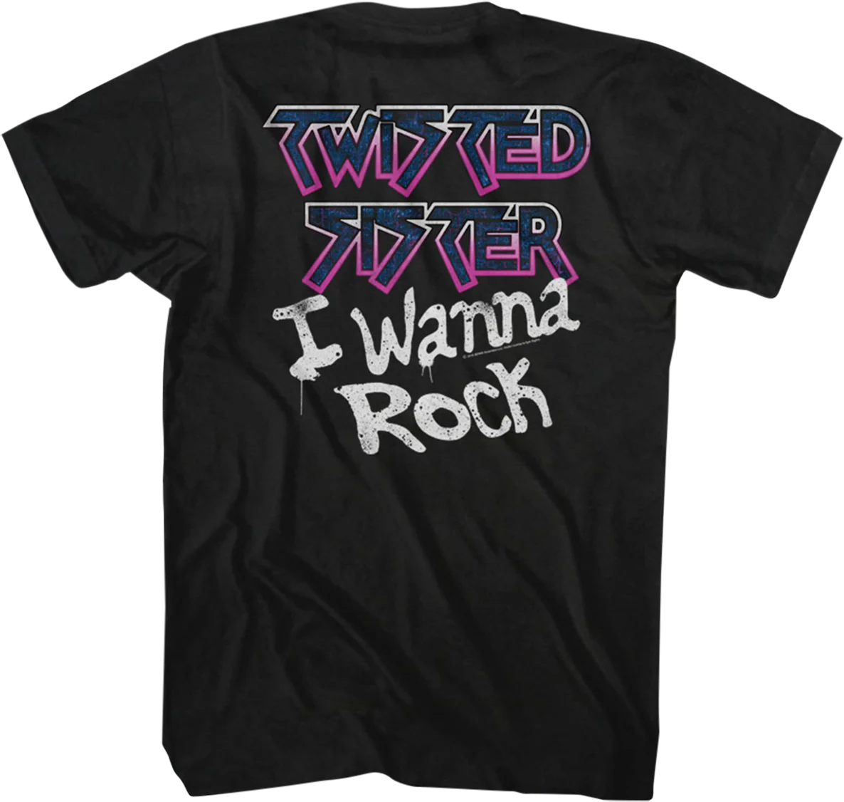 I Wanna Rock Twisted Sister T-Shirt - Image 3