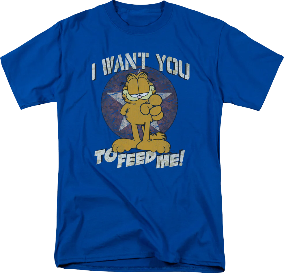 I Want You To Feed Me Garfield T-Shirt