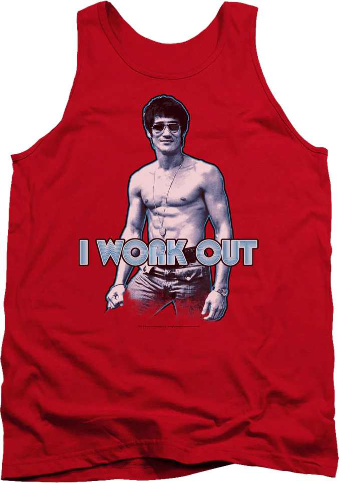I Work Out Bruce Lee Tank Top