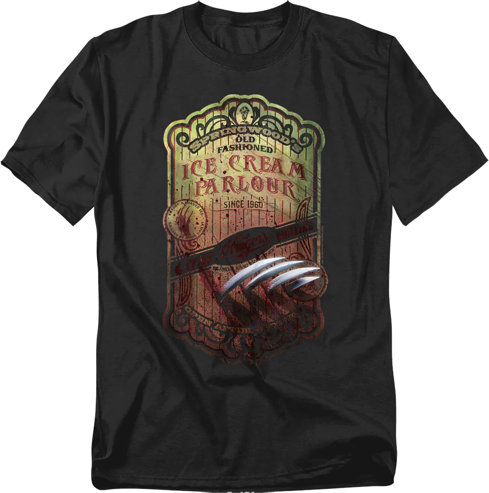Ice Cream Parlour Nightmare On Elm Street T-Shirt