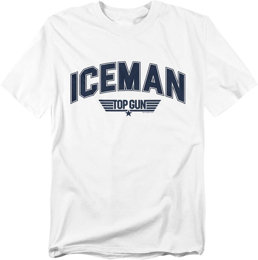 Iceman Chenille Letters Top Gun T-Shirt