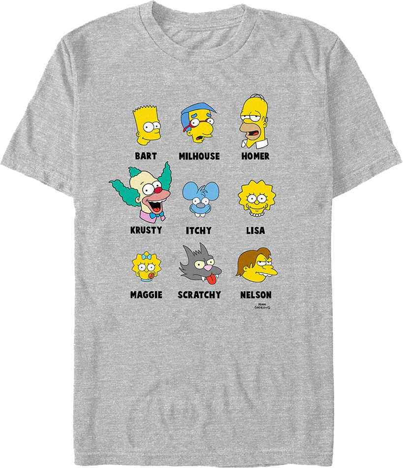 Iconic Characters Simpsons T-Shirt