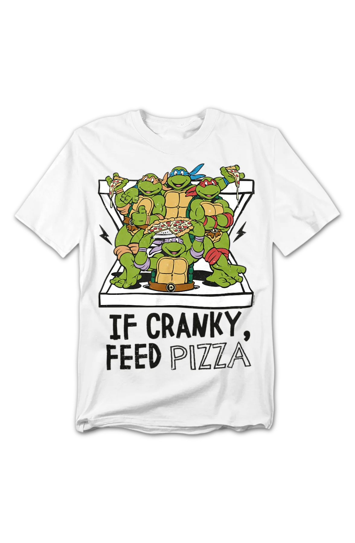 If Cranky Feed Pizza Teenage Mutant Ninja Turtles T-Shirt - Image 2