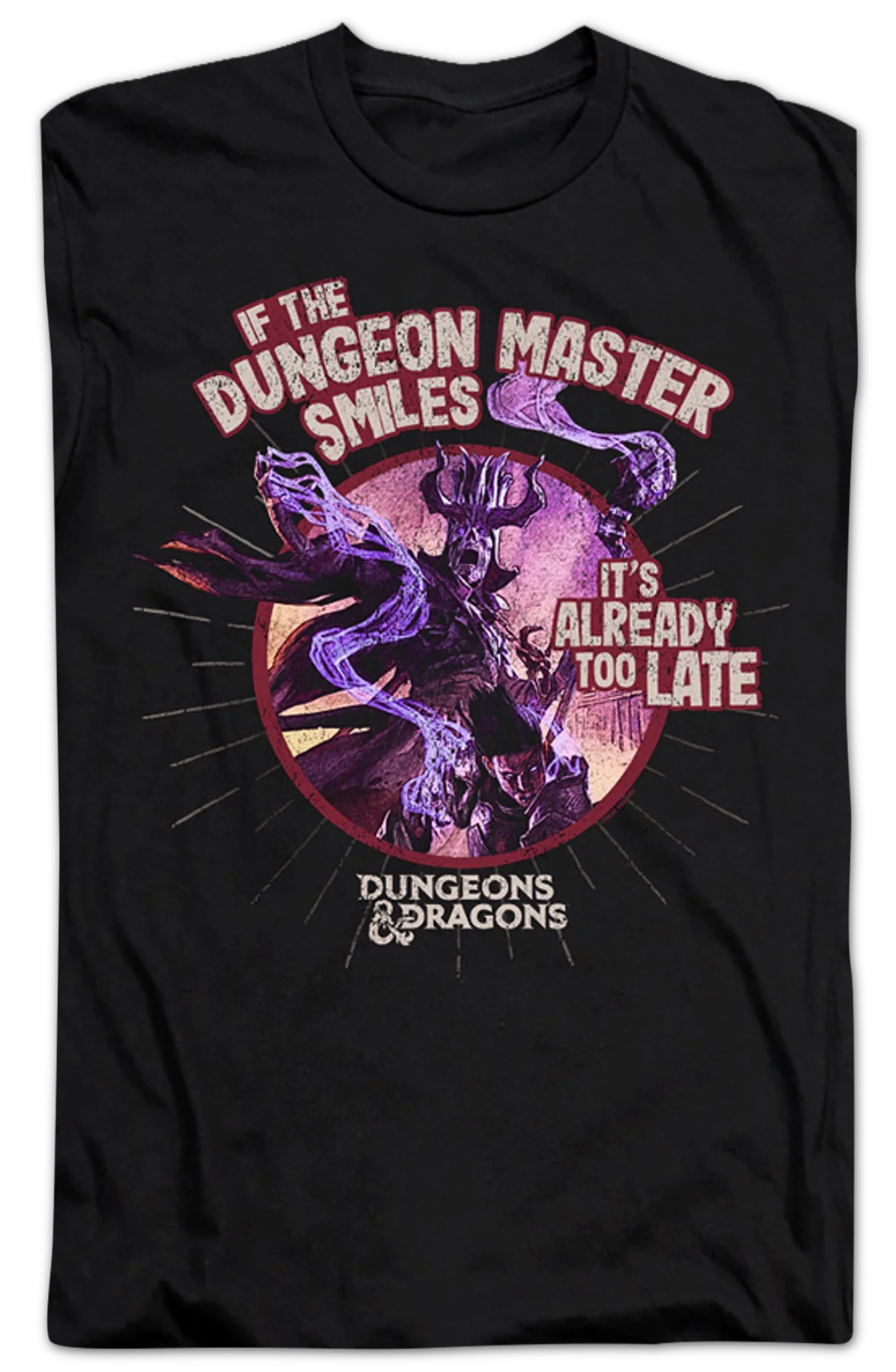If The Dungeon Master Smiles Dungeons & Dragons T-Shirt - Image 2