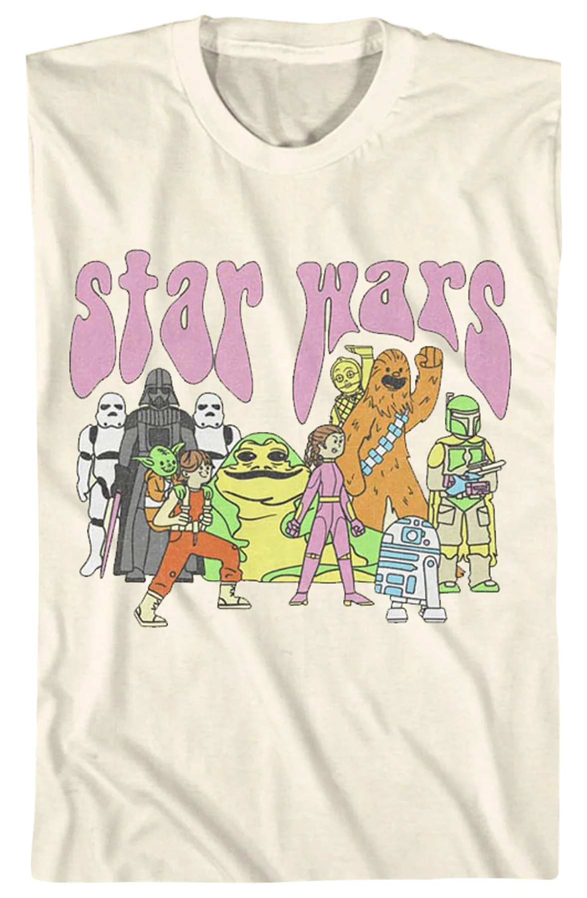 Illustrated Cast Star Wars T-Shirt - Image 2