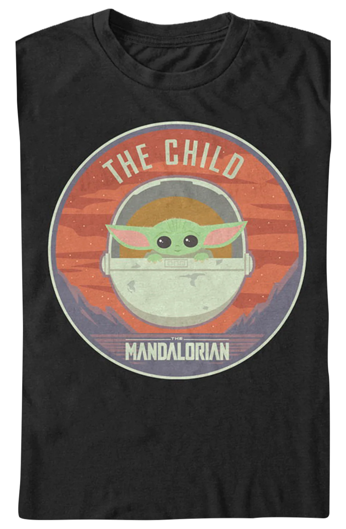 Illustrated Child Star Wars The Mandalorian T-Shirt - Image 2