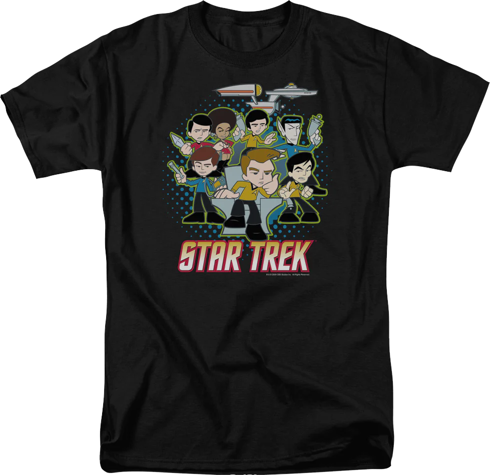 Illustrated Crew Star Trek T-Shirt
