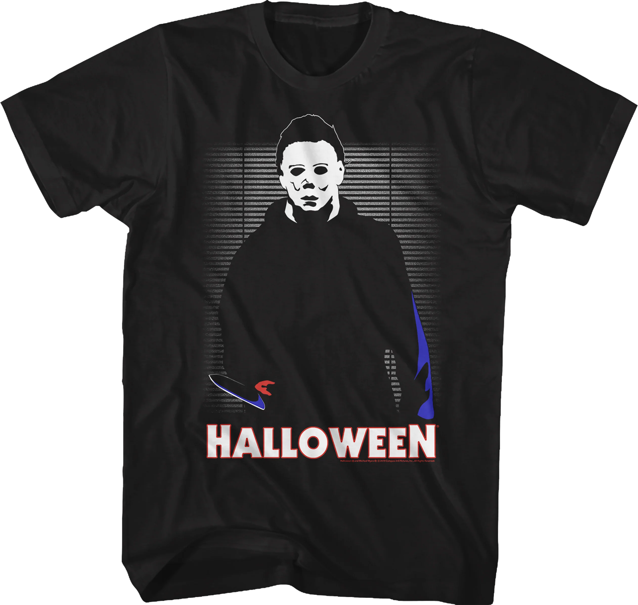 Illustrated Michael Myers Halloween T-Shirt