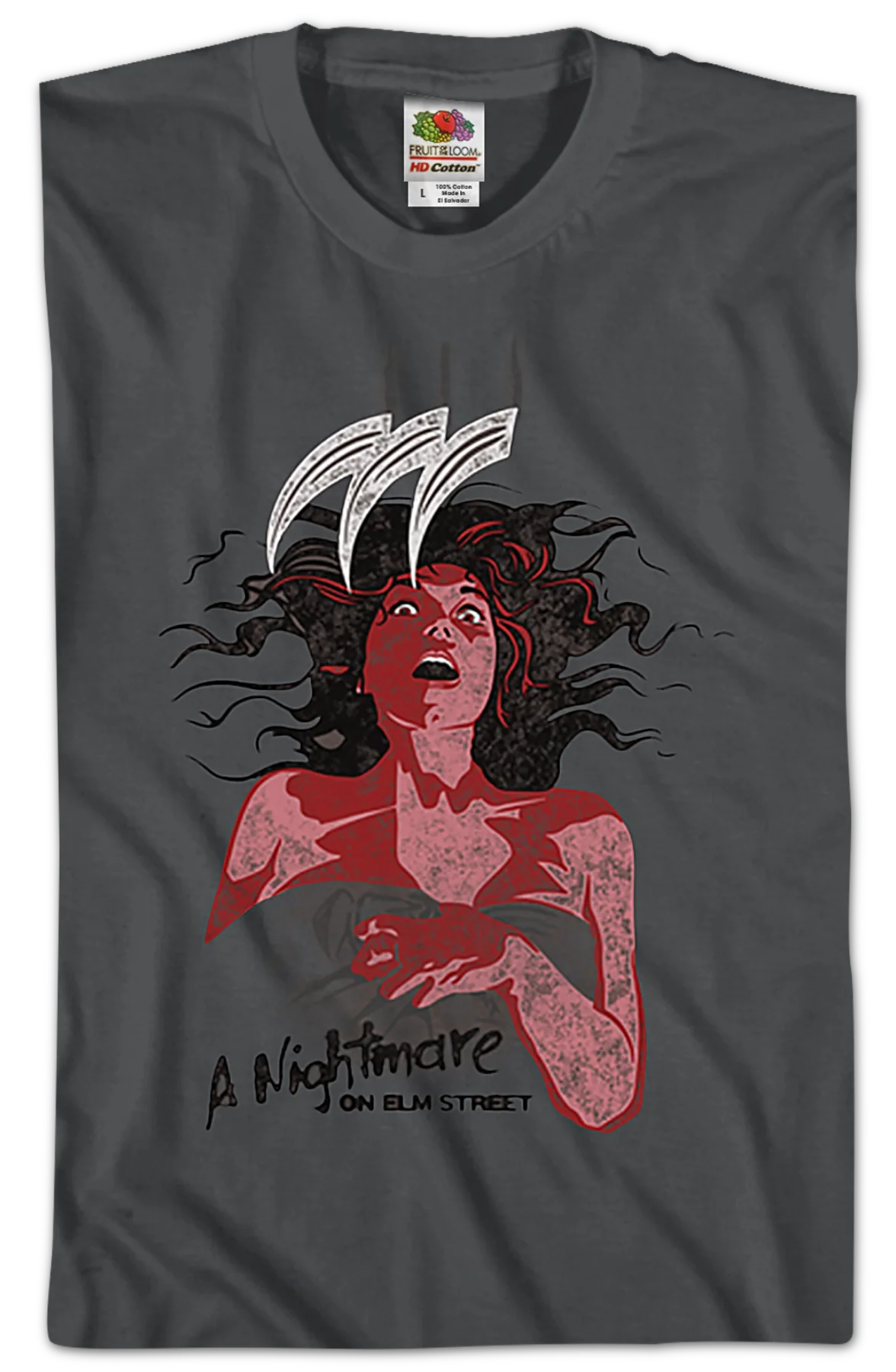 Illustrated Poster Nightmare On Elm Street T-Shirt - Image 2