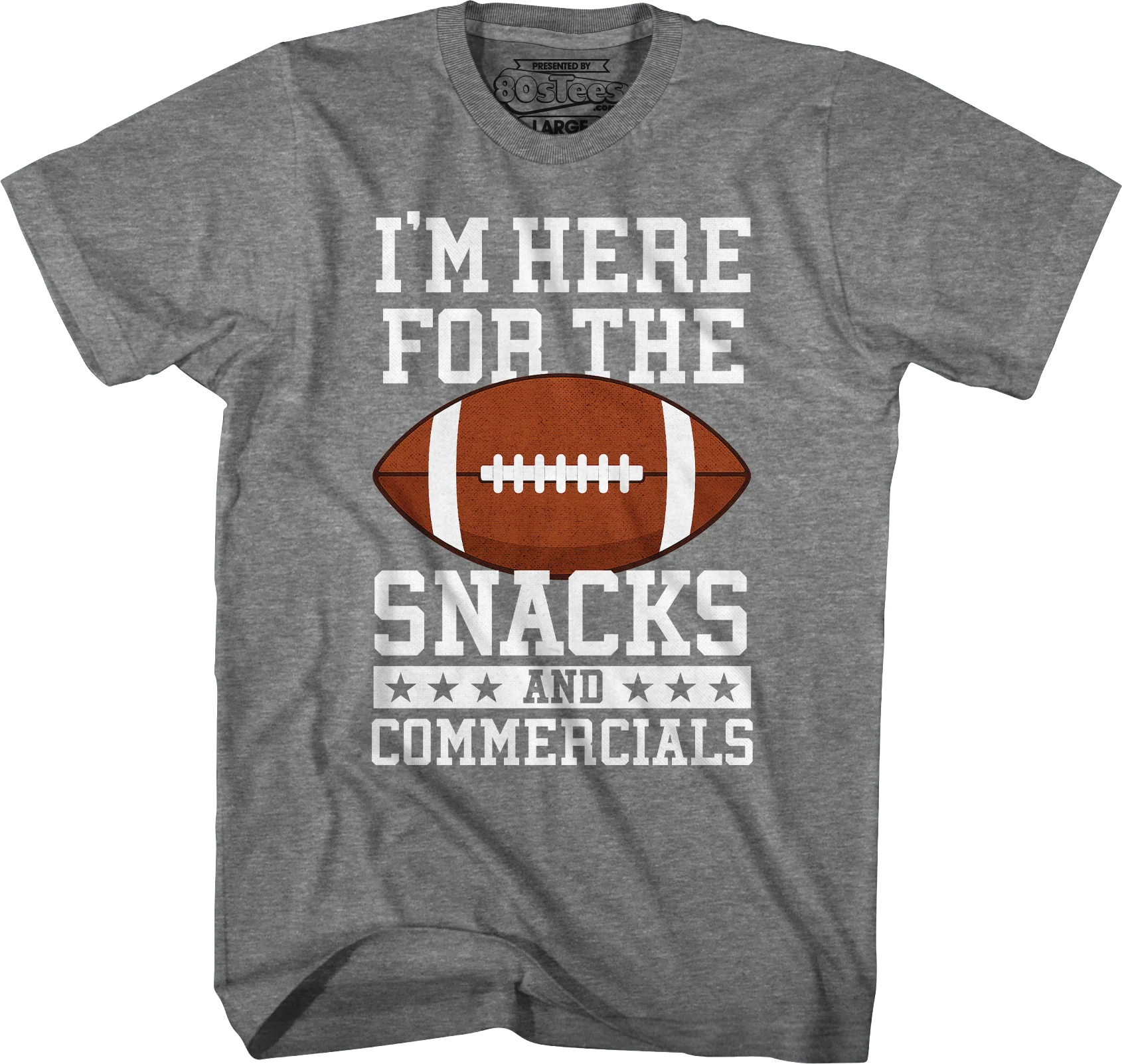 I'm Here For The Snacks And Commercials T-Shirt - Image 5