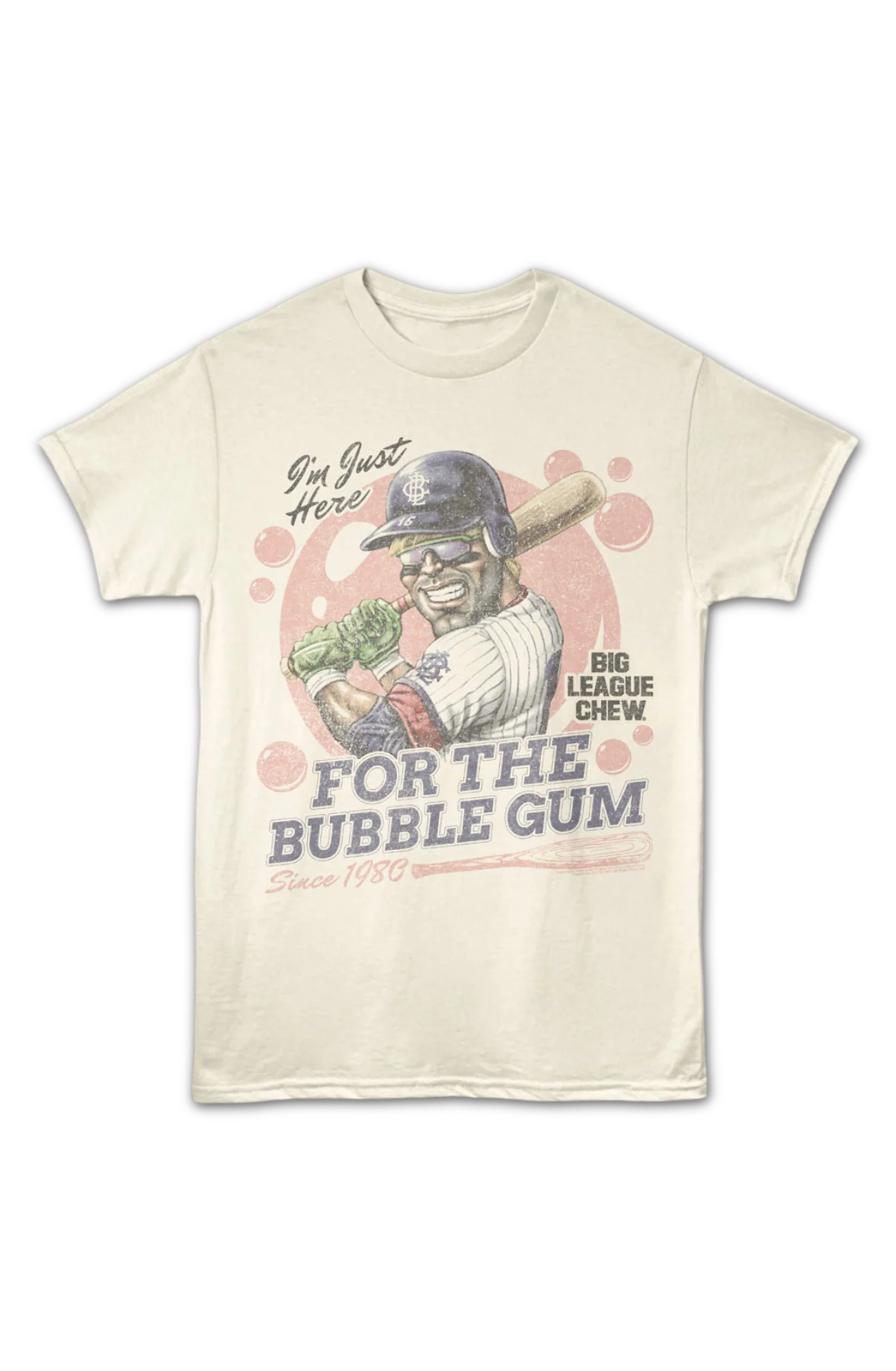 I'm Just Here For The Bubble Gum Big League Chew T-Shirt - Image 2