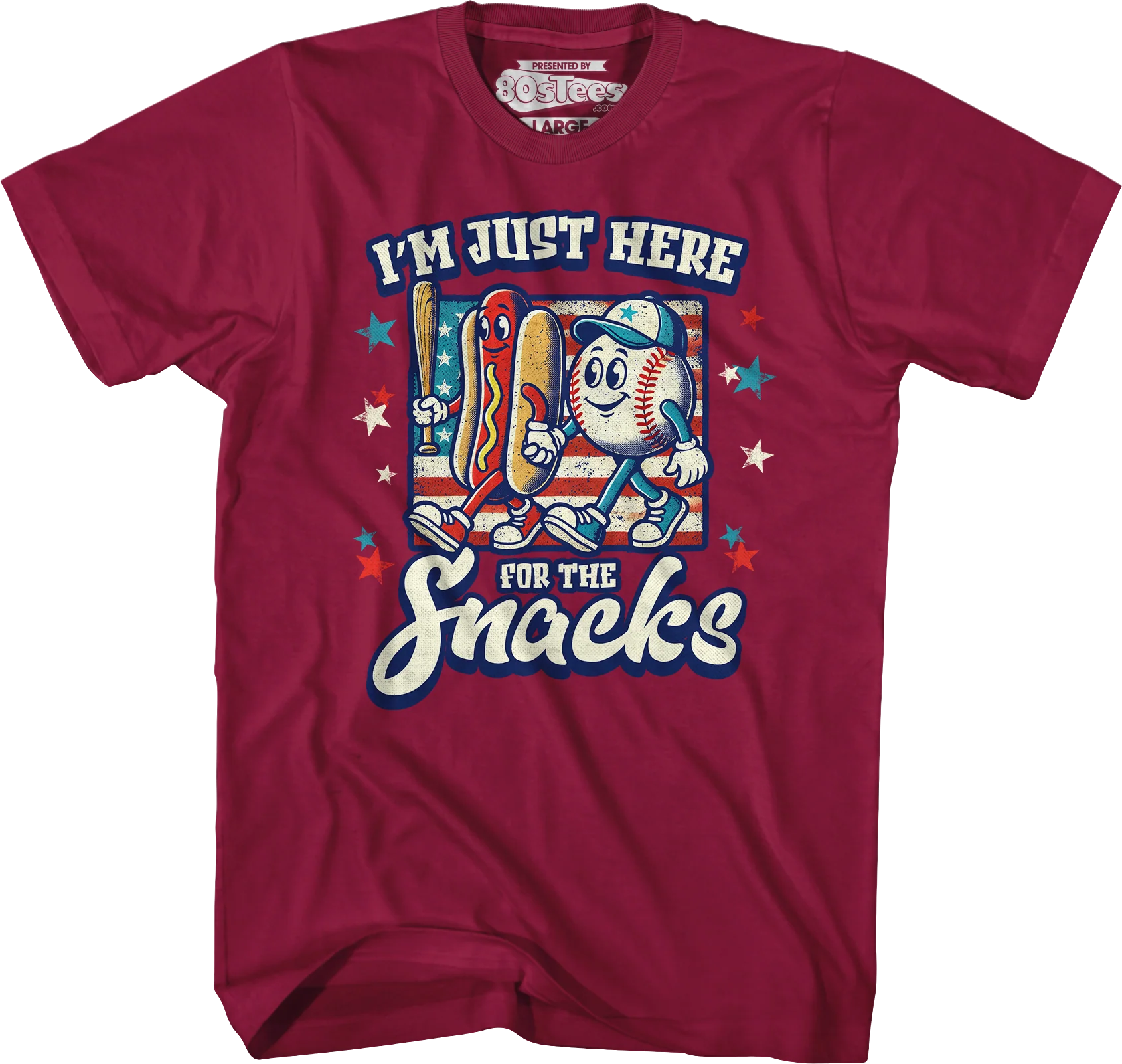 I'm Just Here For The Snacks T-Shirt - Image 3