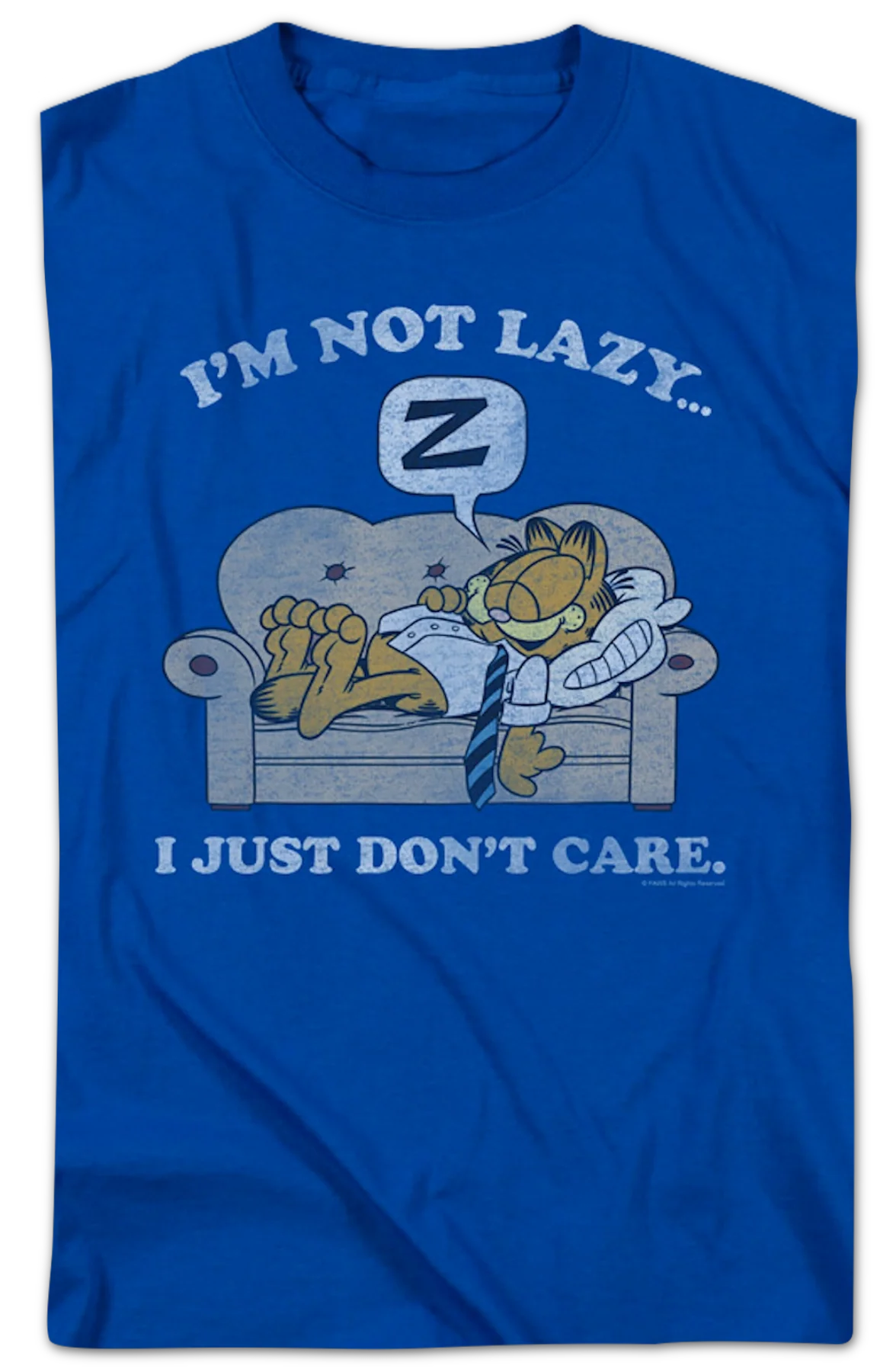 I'm Not Lazy I Just Don't Care Garfield T-Shirt - Image 2