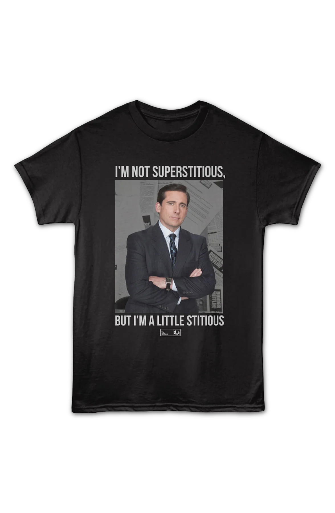 I'm Not Superstitious, But I'm A Little Stitious The Office T-Shirt - Image 2