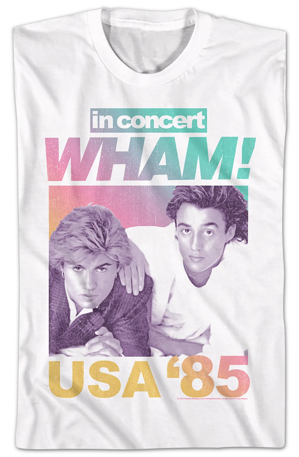 In Concert USA '85 Wham T-Shirt - Image 2