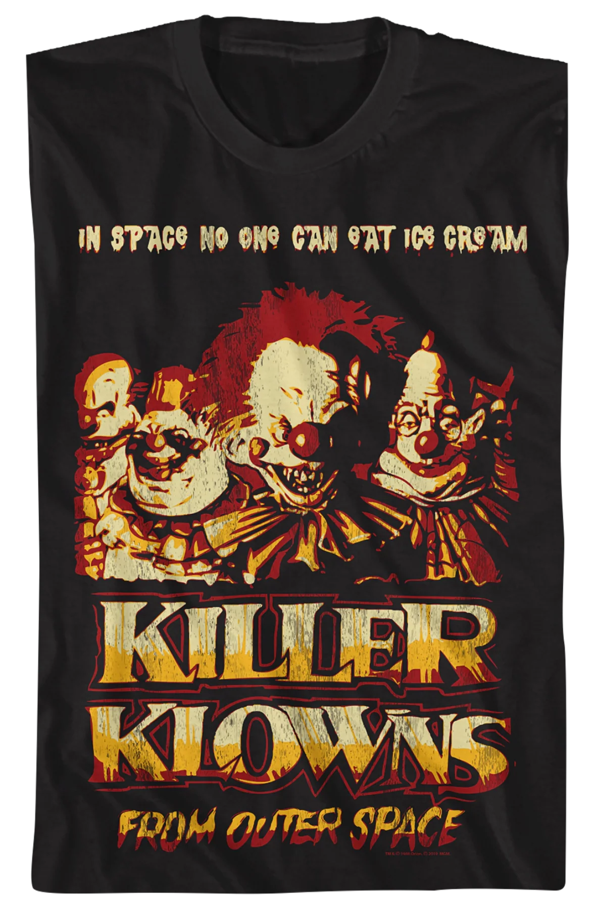In Space No One Can Eat Ice Cream Killer Klowns From Outer Space T-Shirt - Image 2