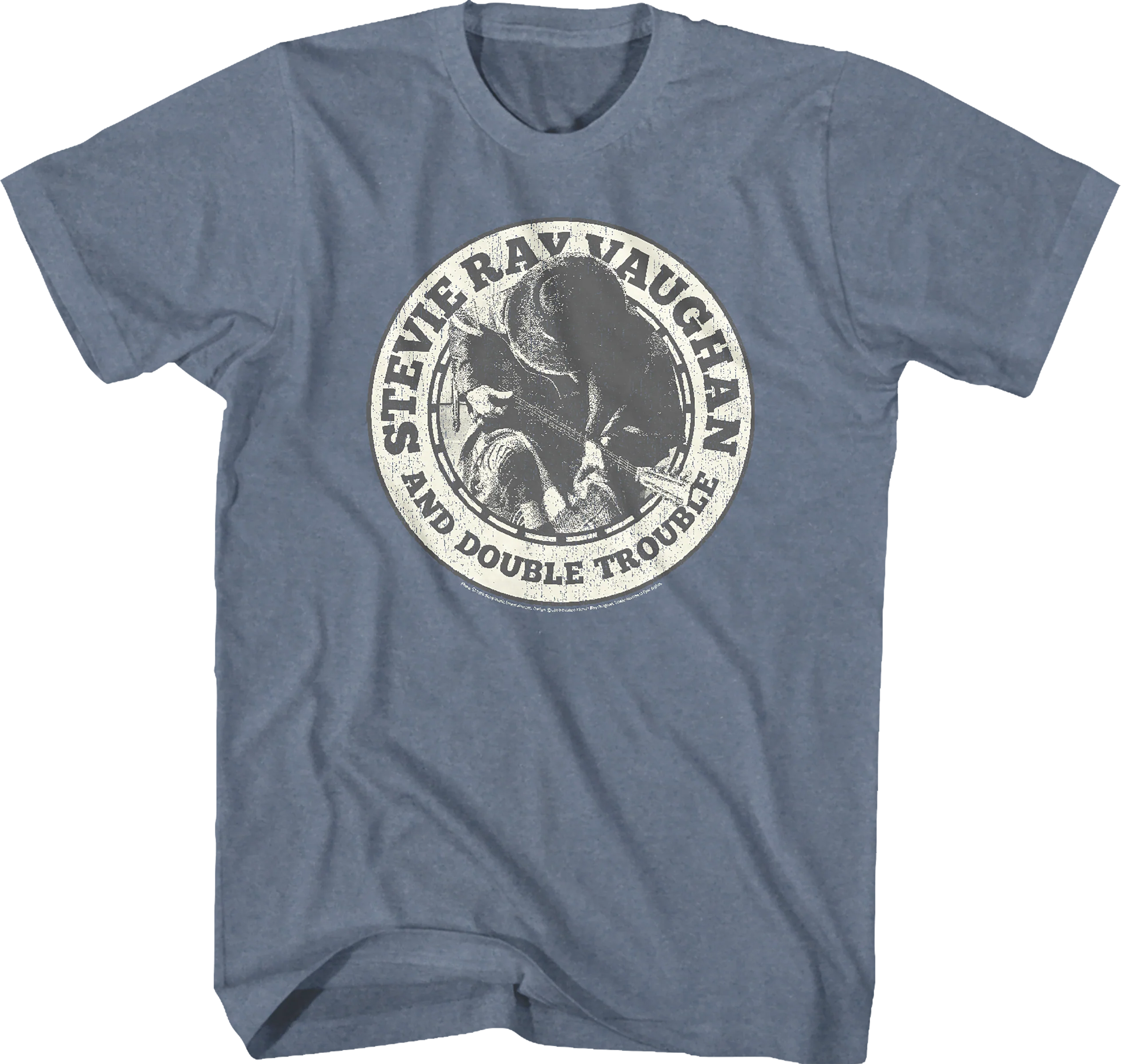 In Step Stevie Ray Vaughan And Double Trouble Indigo T-Shirt