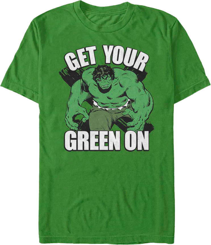 Incredible Hulk Get Your Green On Marvel Comics T-Shirt