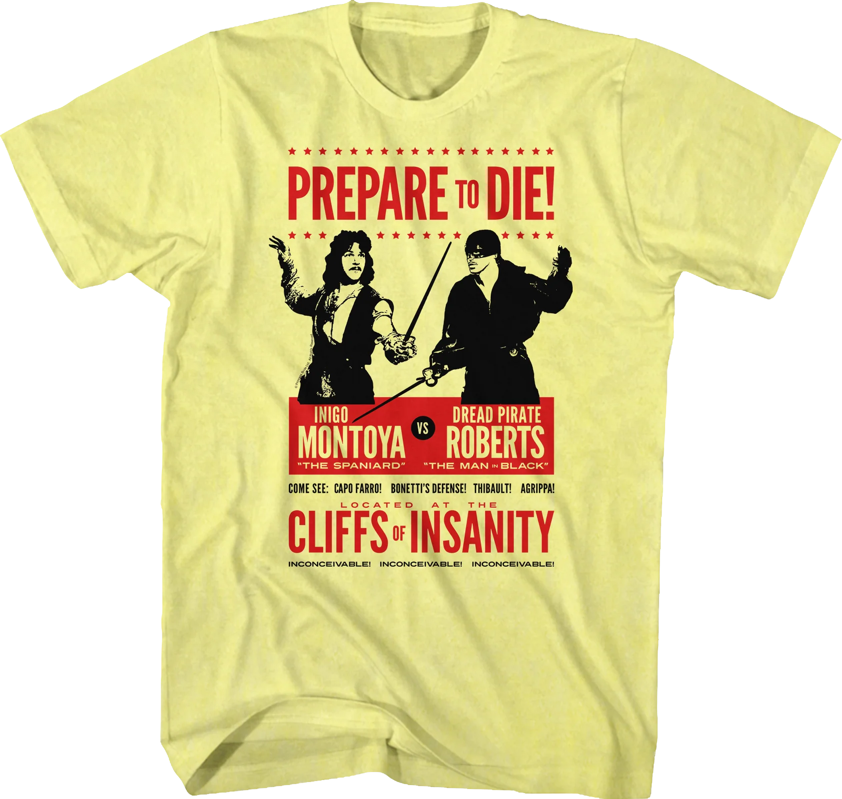 Inigo Montoya vs Dread Pirate Roberts Princess Bride T-Shirt