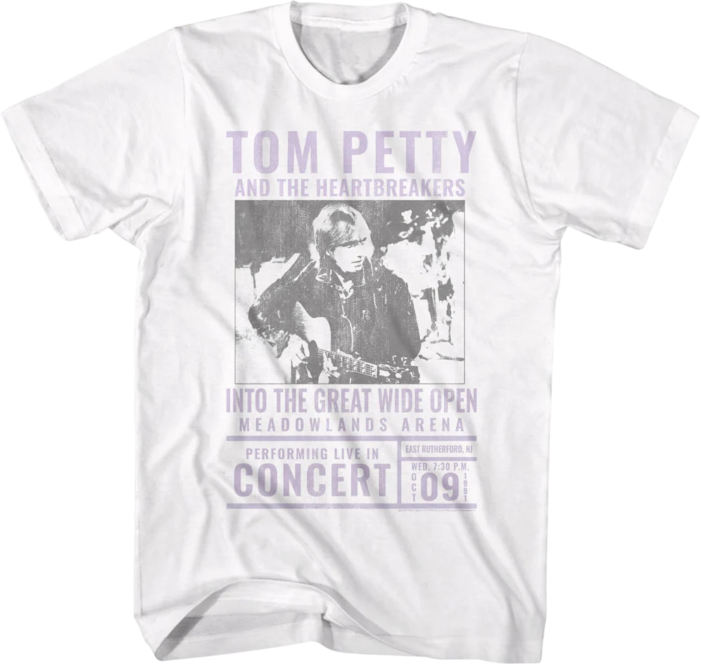 Into The Great Wide Open Concert Tom Petty T-Shirt