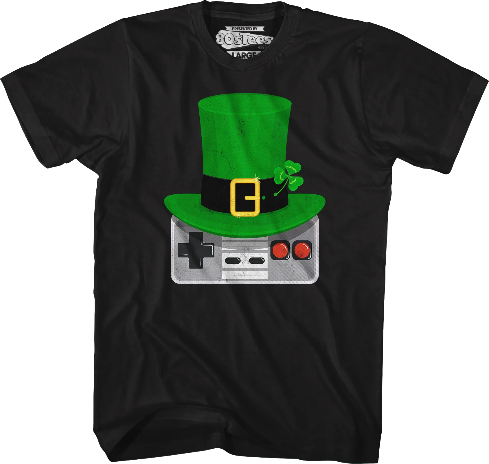 Irish Nintendo Controller St. Patrick's Day T-Shirt - Image 4