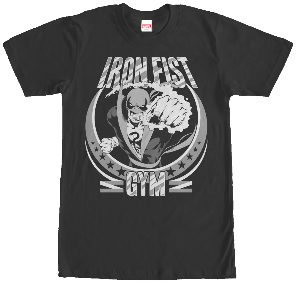 Iron Fist Gym Marvel Comics T-Shirt