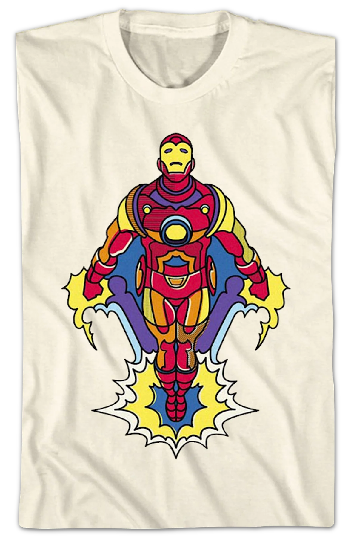 Iron Man Blast Off Marvel Comics T-Shirt - Image 2