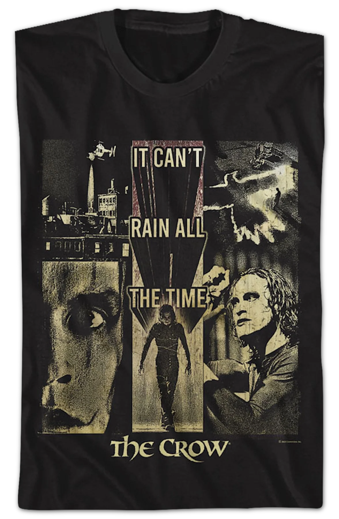 It Can't Rain All The Time Collage The Crow T-Shirt - Image 2
