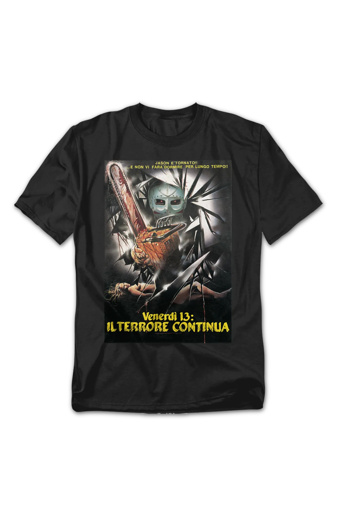 Italian Poster Friday the 13th Part V T-Shirt - Image 2