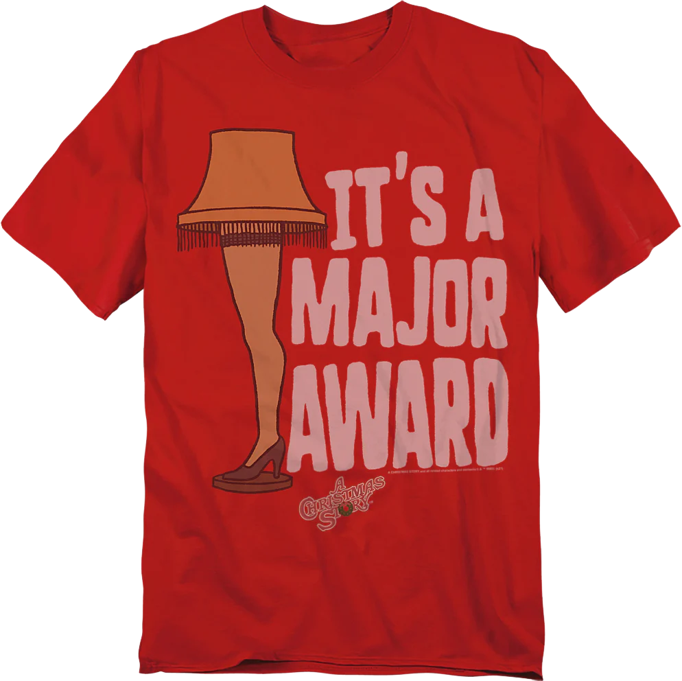 It's A Major Award Leg Lamp Christmas Story T-Shirt