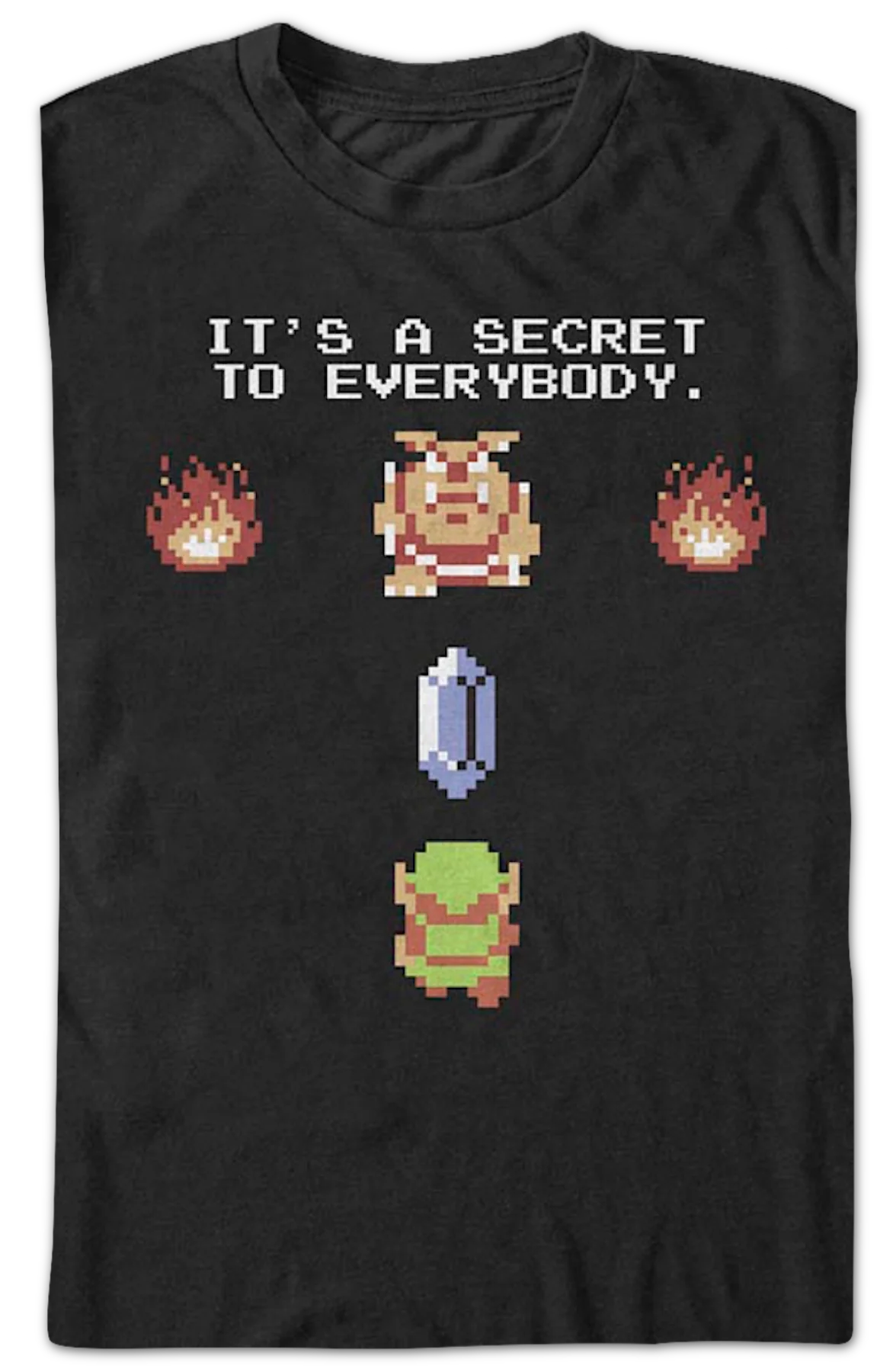 It's A Secret To Everybody Legend Of Zelda T-Shirt - Image 2