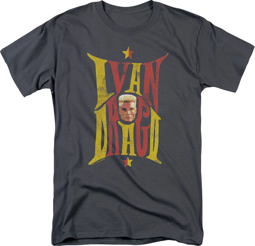 Ivan Drago Name And Face Rocky T-Shirt