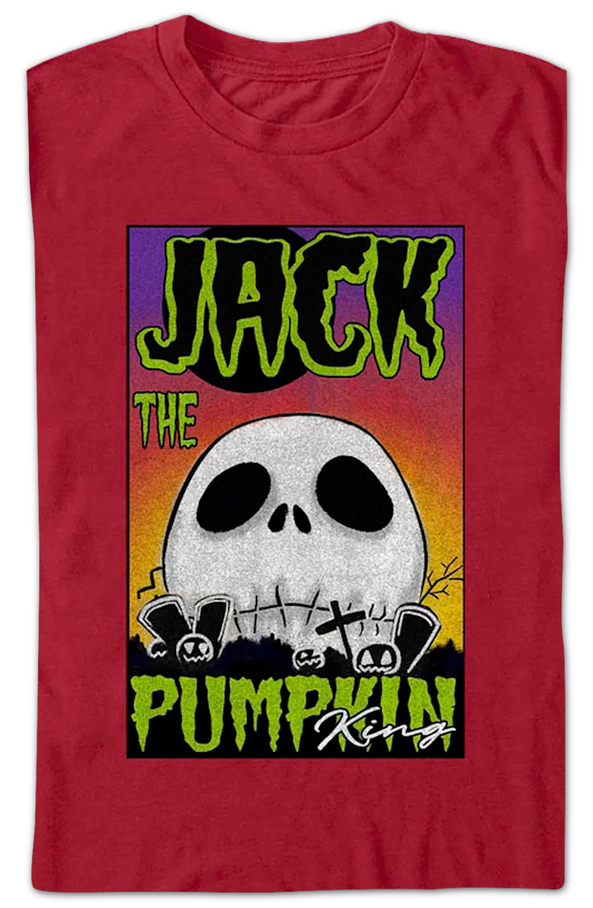 Jack The Pumpkin King Nightmare Before Christmas T-Shirt - Image 2