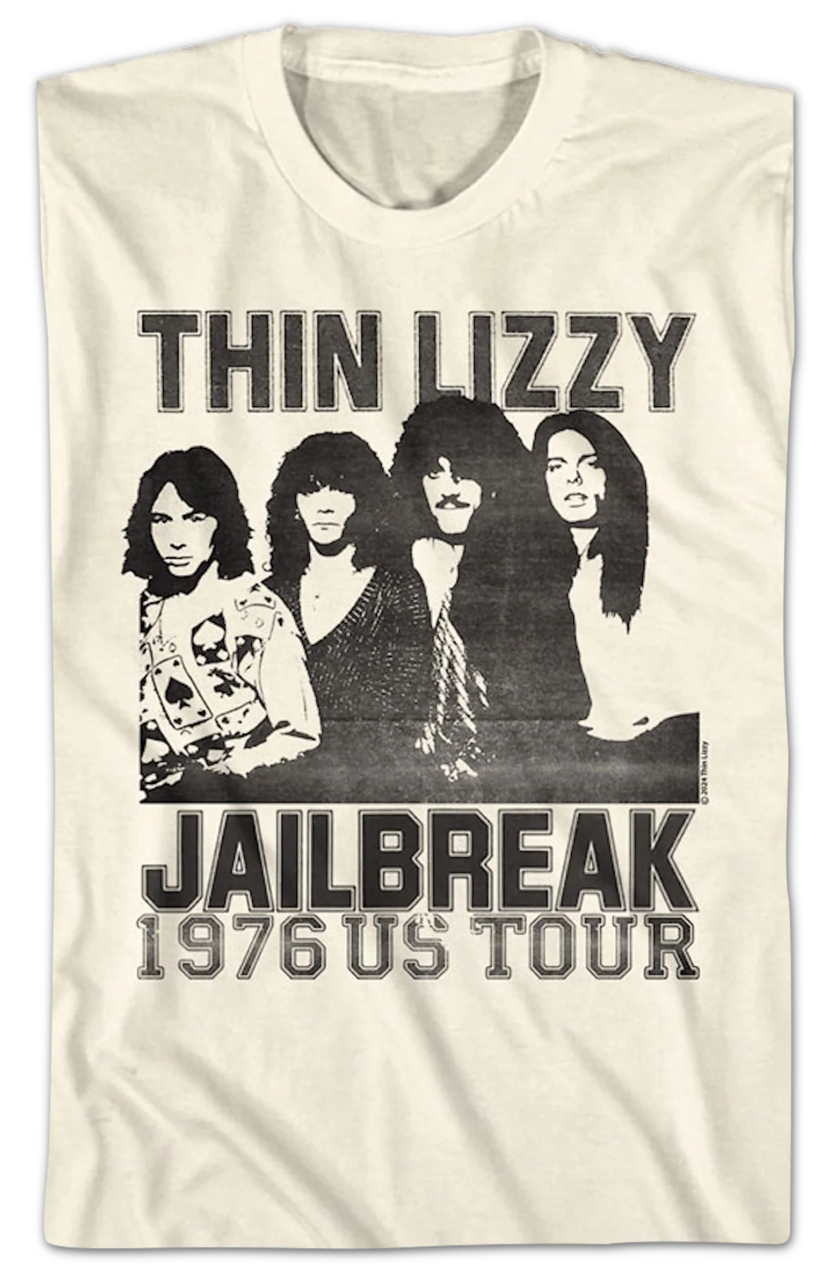 Jailbreak 1976 US Tour Thin Lizzy T-Shirt - Image 2