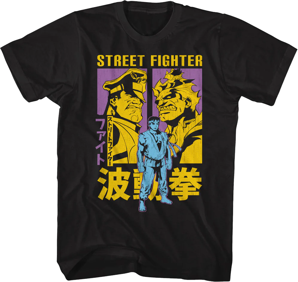 Japanese Battle Poster Street Fighter T-Shirt