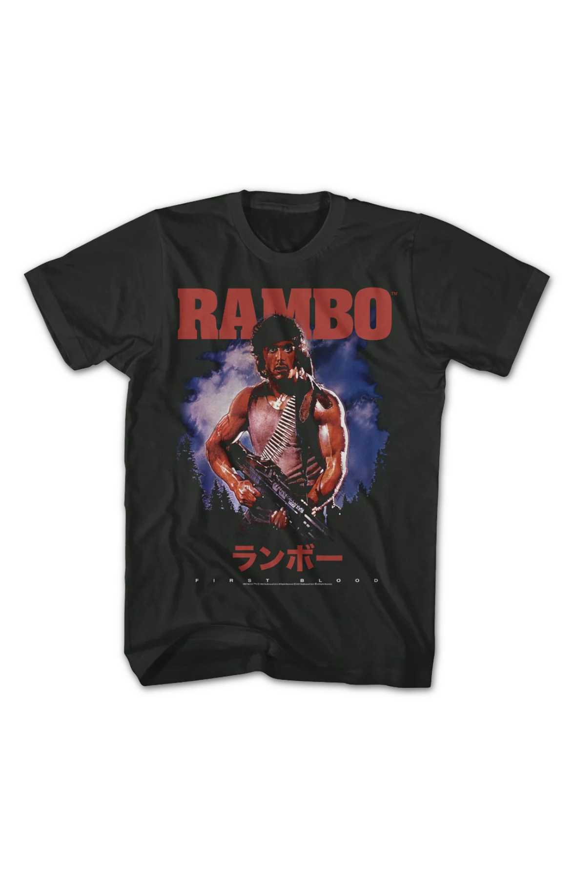 Japanese First Blood Poster Rambo T-Shirt - Image 2