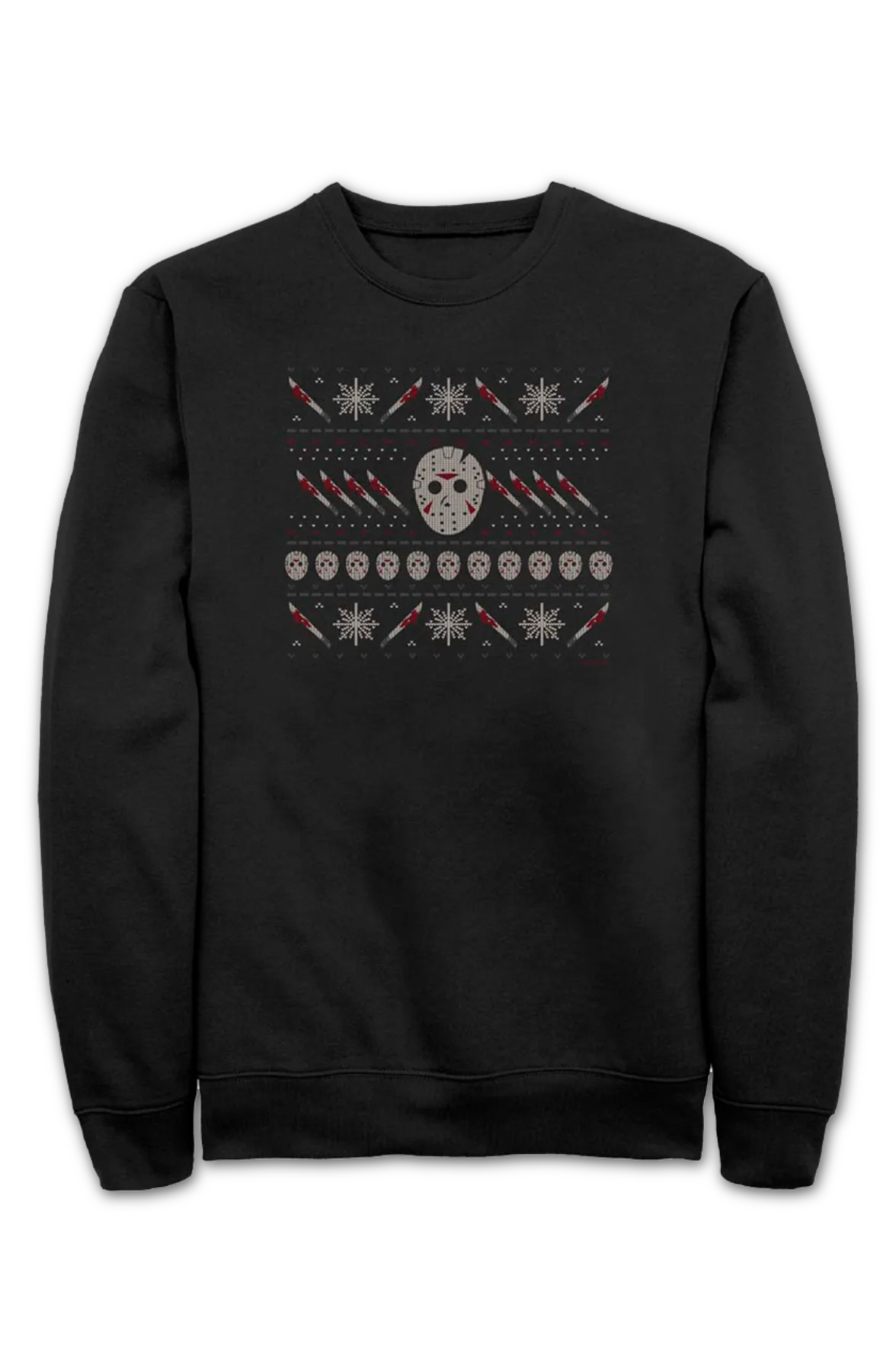 Jason Faux Ugly Christmas Sweater Friday the 13th Sweatshirt - Image 2