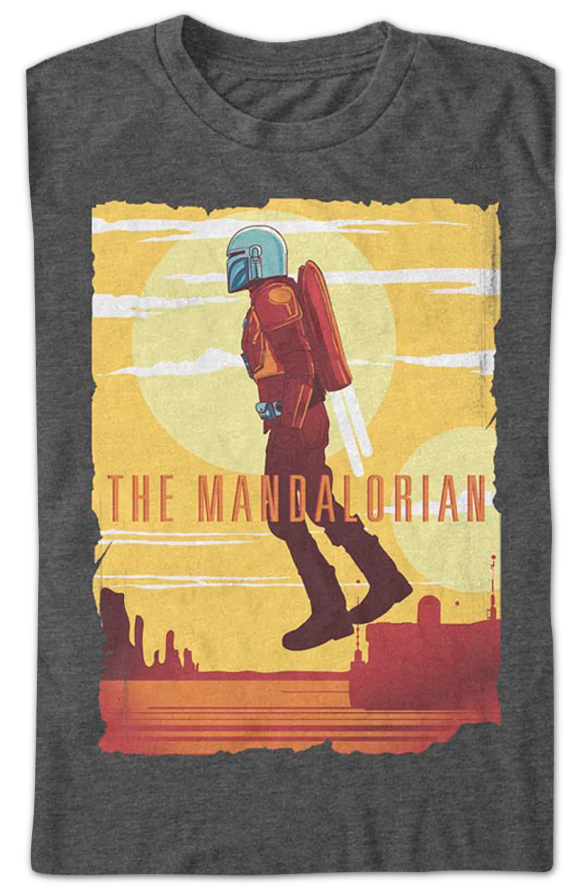 Jetpack The Mandalorian Star Wars T-Shirt - Image 2