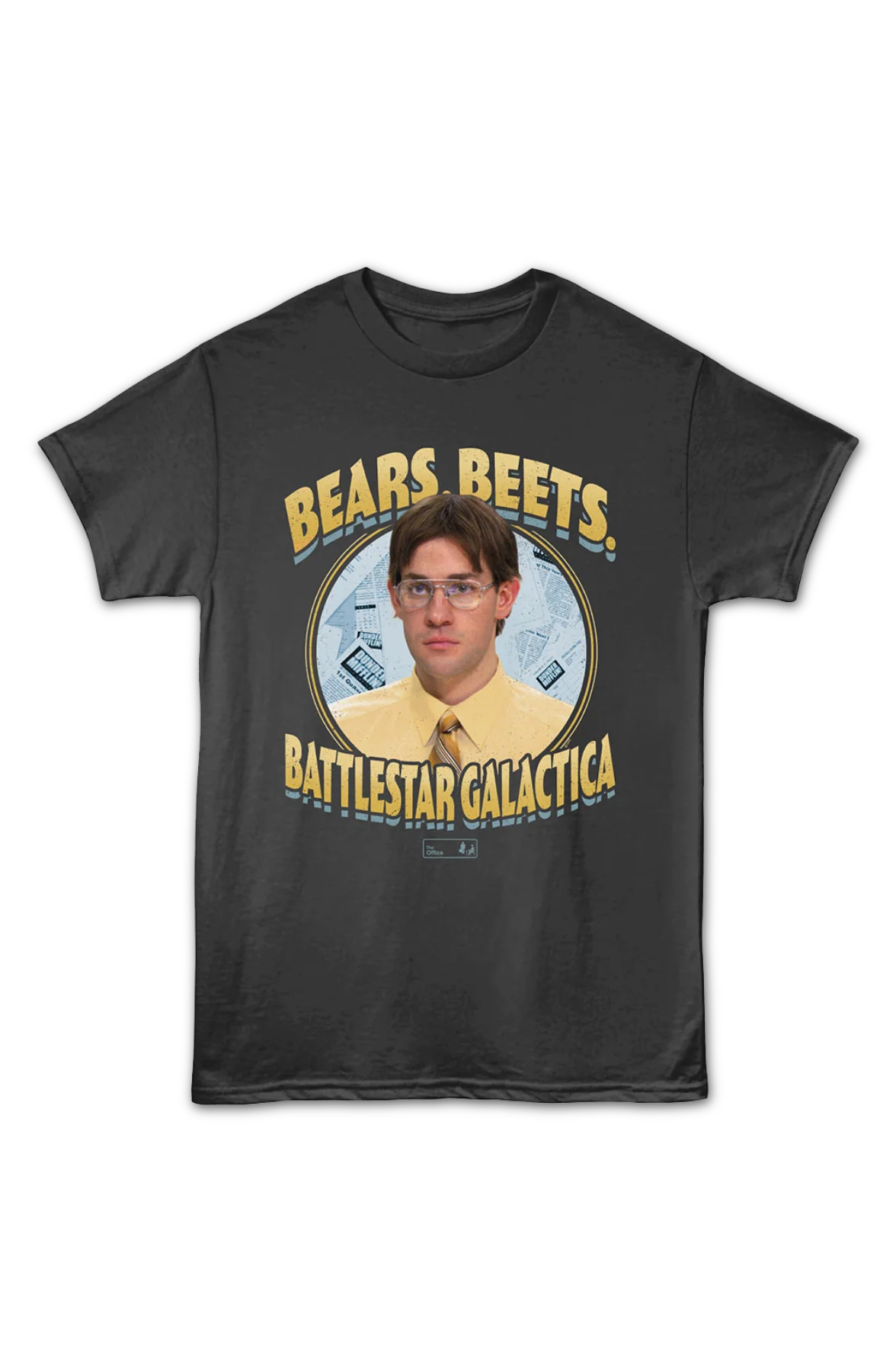 Jim Halpert Bears Beets Battlestar Galactica The Office T-Shirt - Image 2