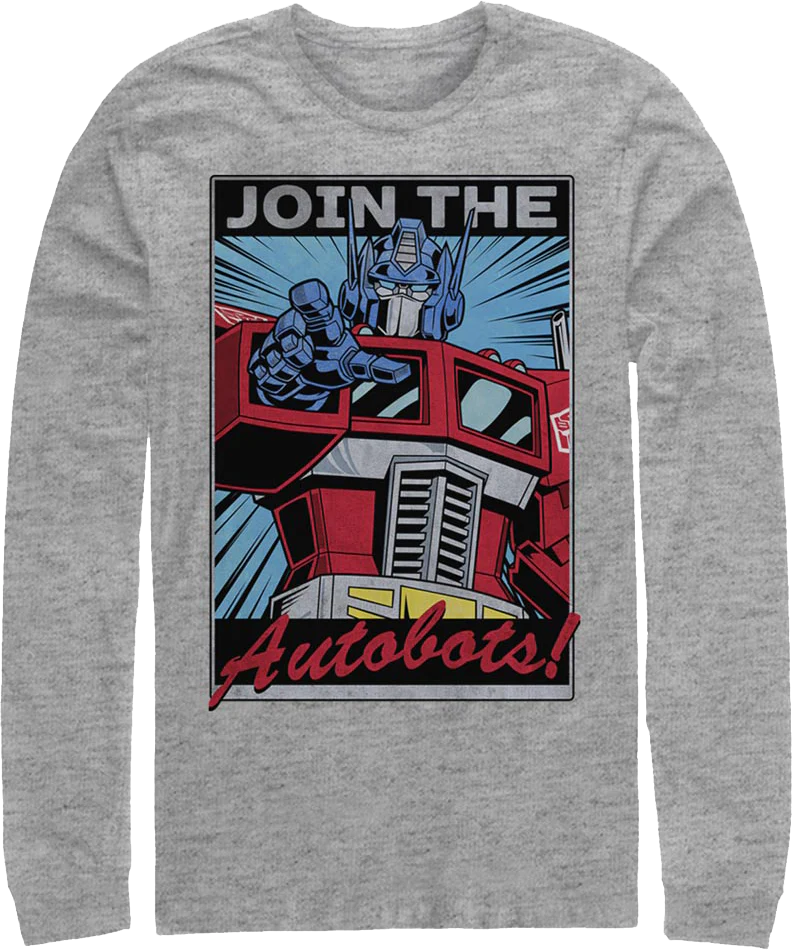 Join The Autobots Transformers Long Sleeve Shirt