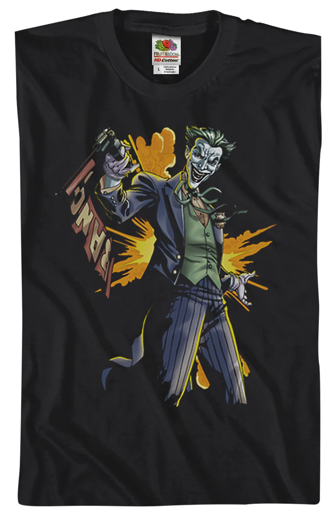 Joker Bang Gun Batman T-Shirt - Image 2