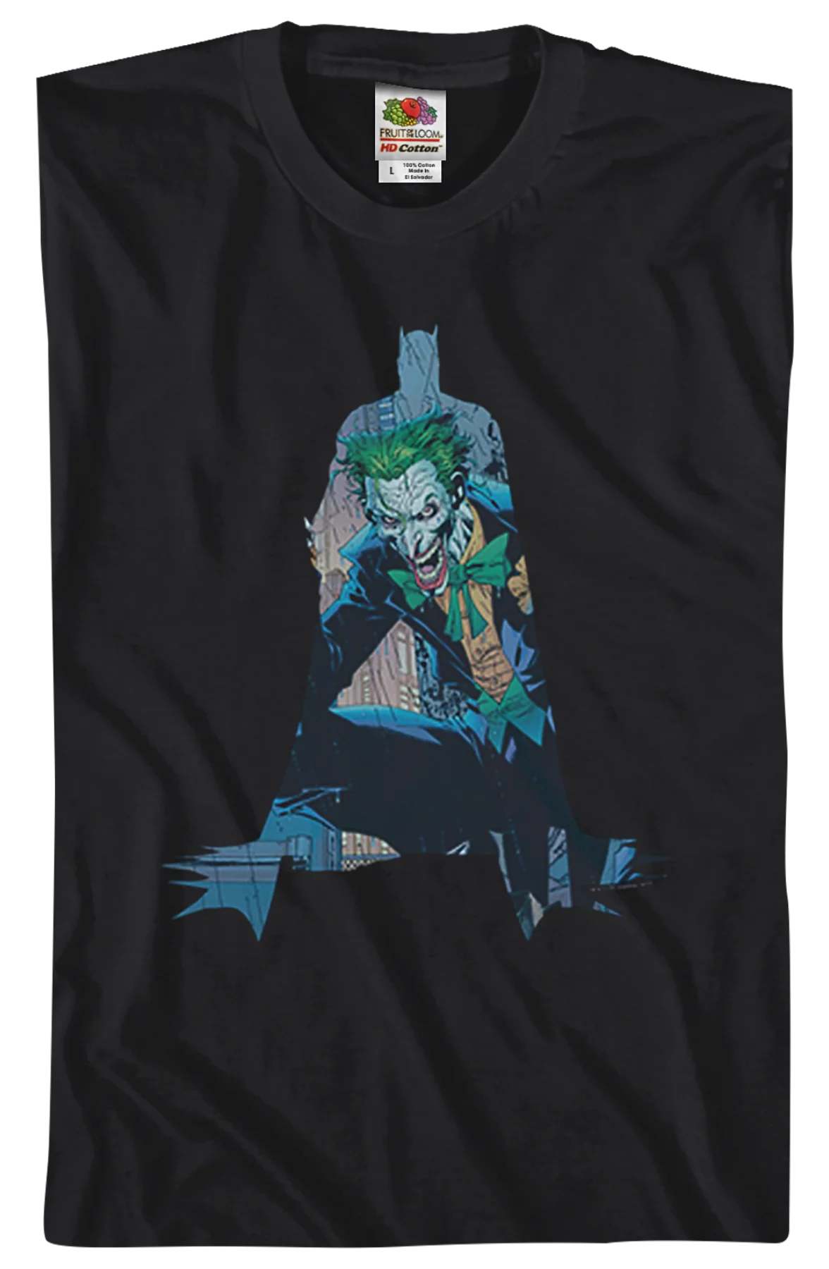 Joker In Silhouette Batman T-Shirt - Image 2