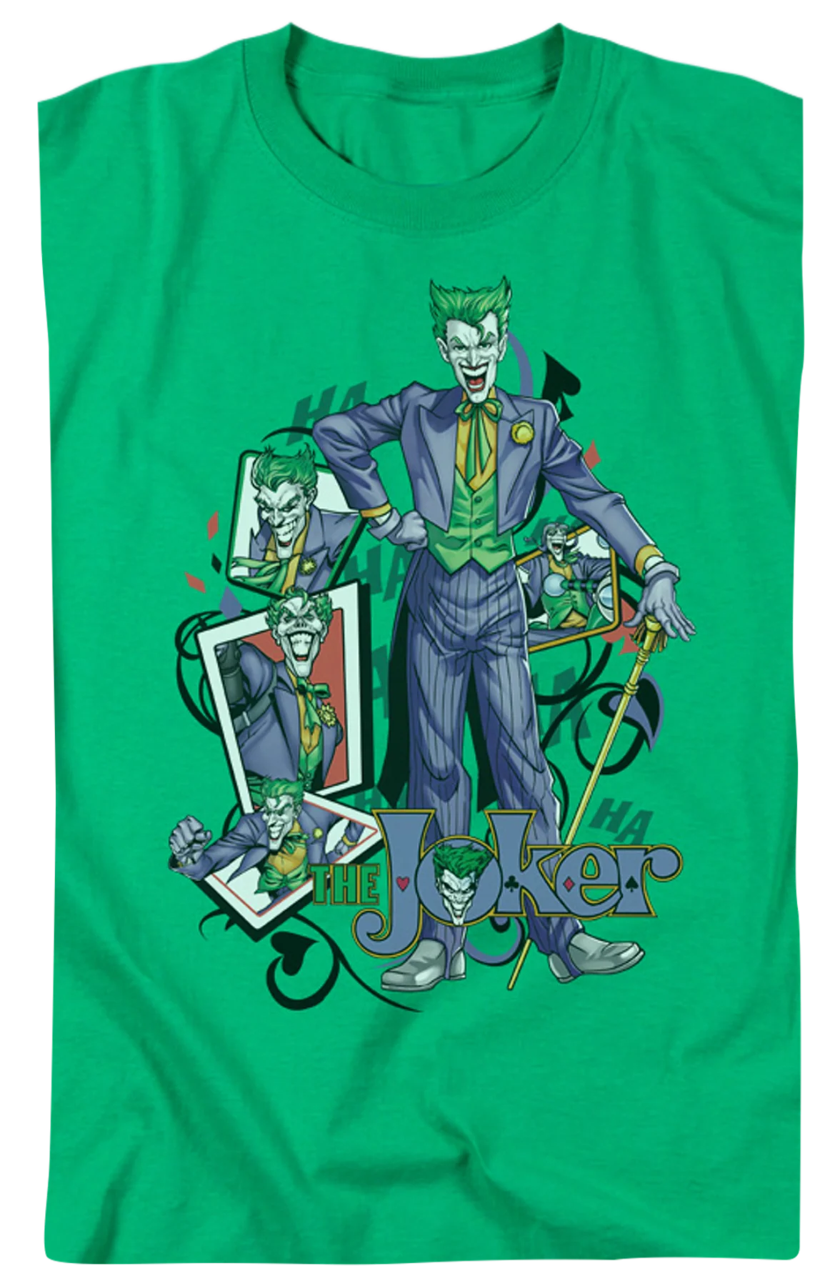 Joker Playing Cards DC Comics T-Shirt - Image 2