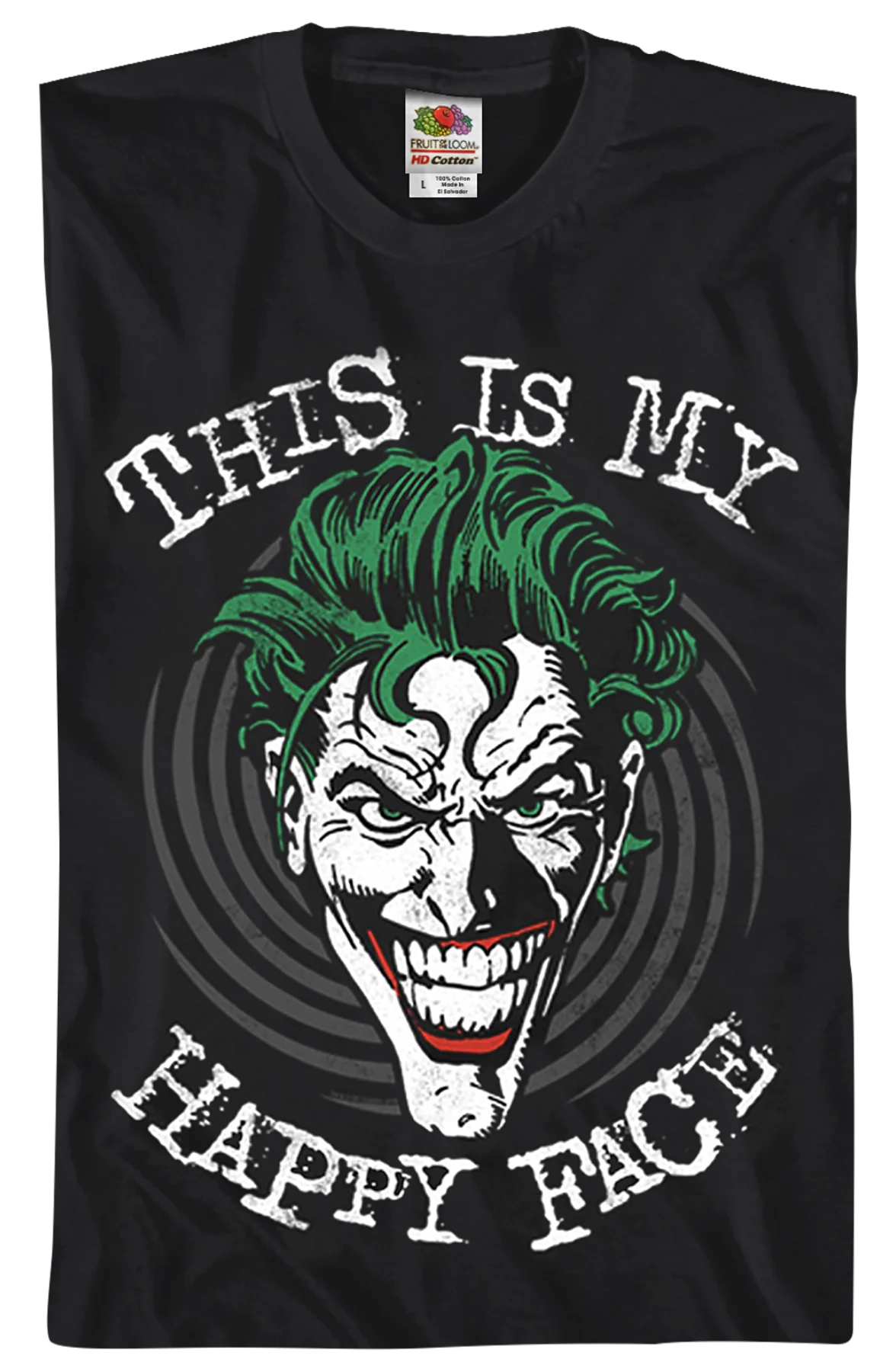 Joker This Is My Happy Face DC Comics T-Shirt - Image 2