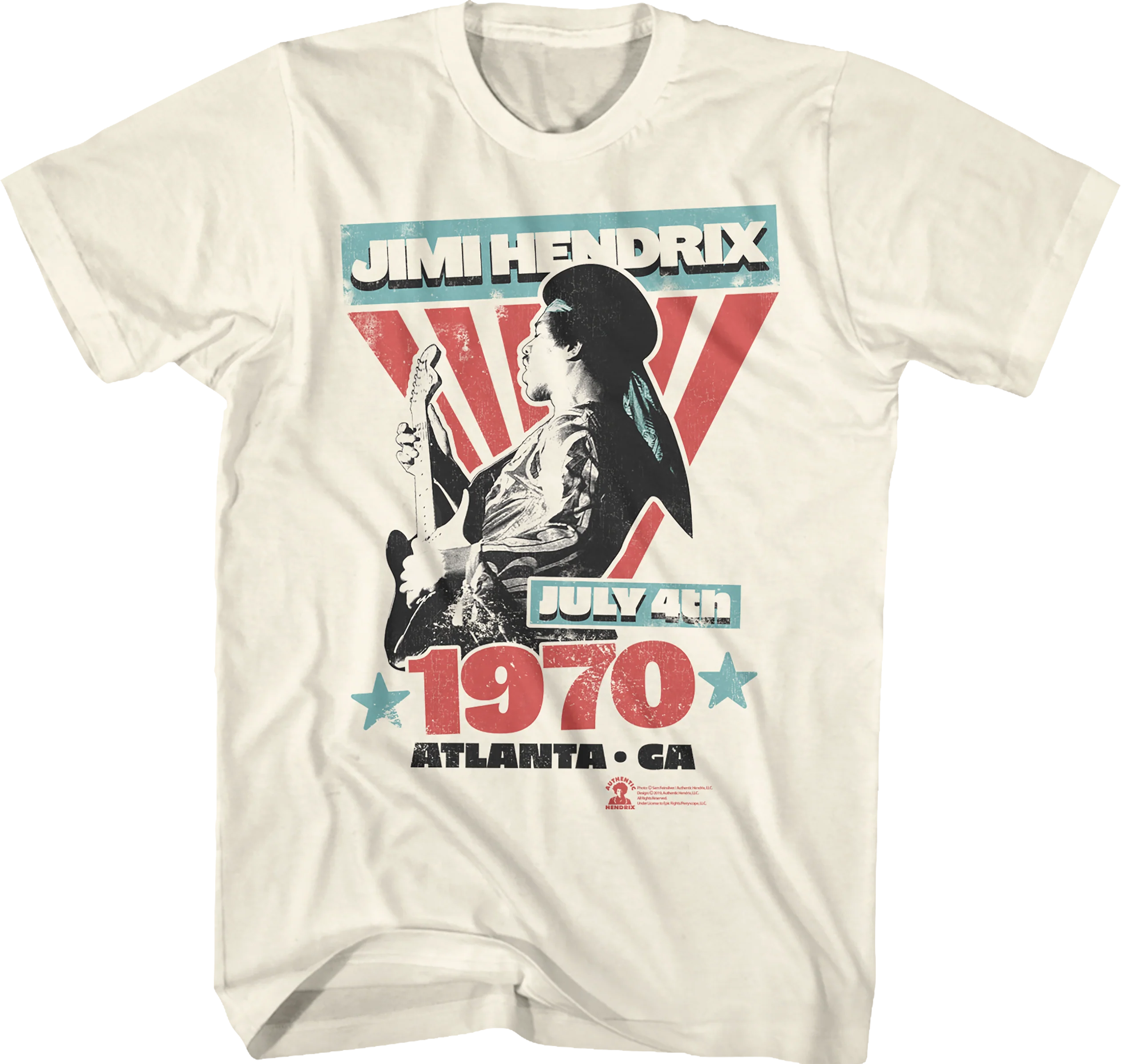 July 4th 1970 Jimi Hendrix T-Shirt