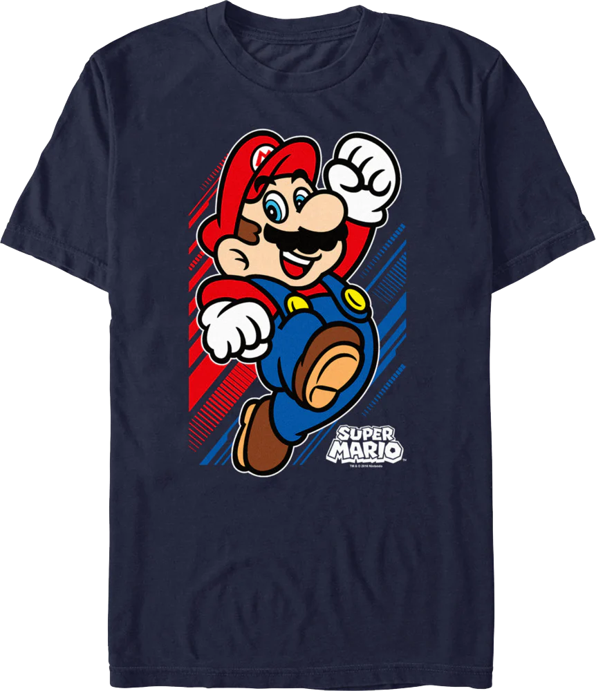 Jumping Super Mario Nintendo T-Shirt