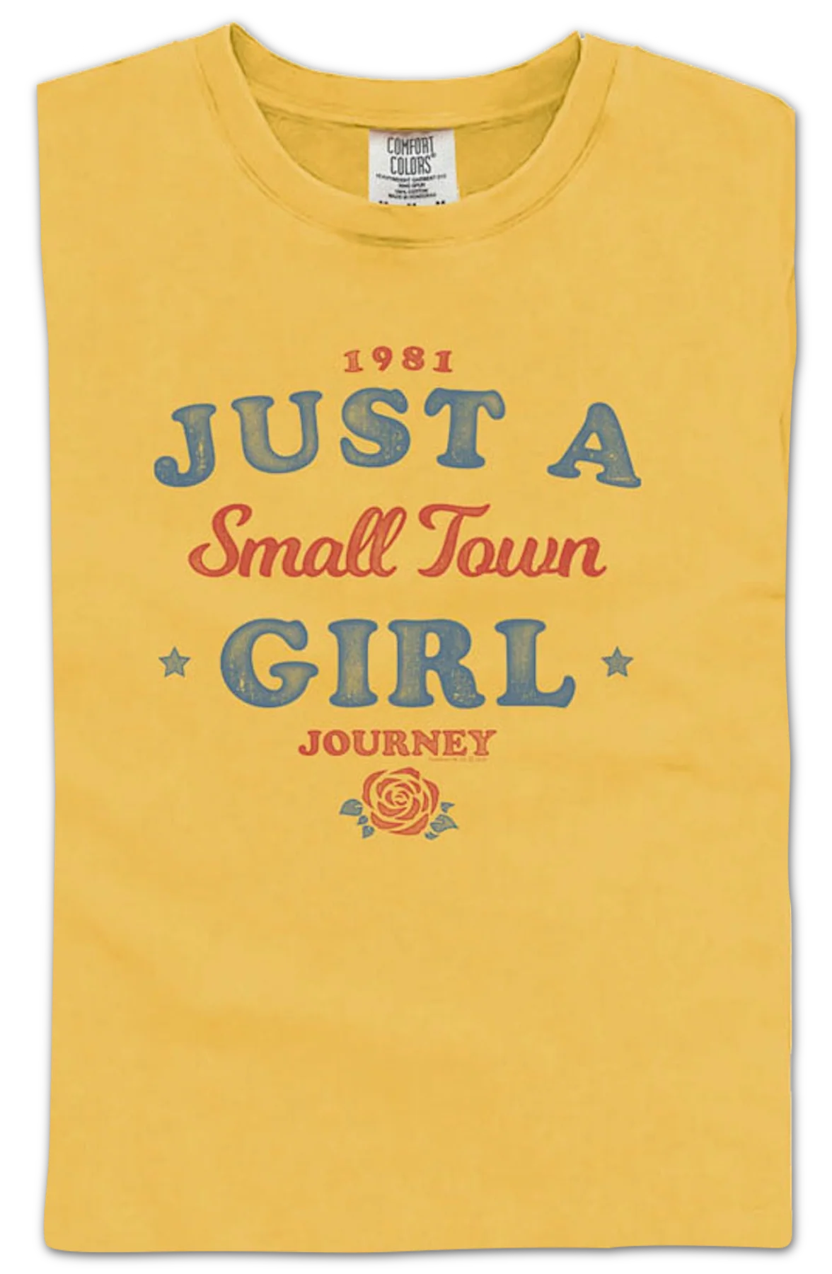 Just A Small Town Girl Journey Comfort Colors Brand T-Shirt - Image 2