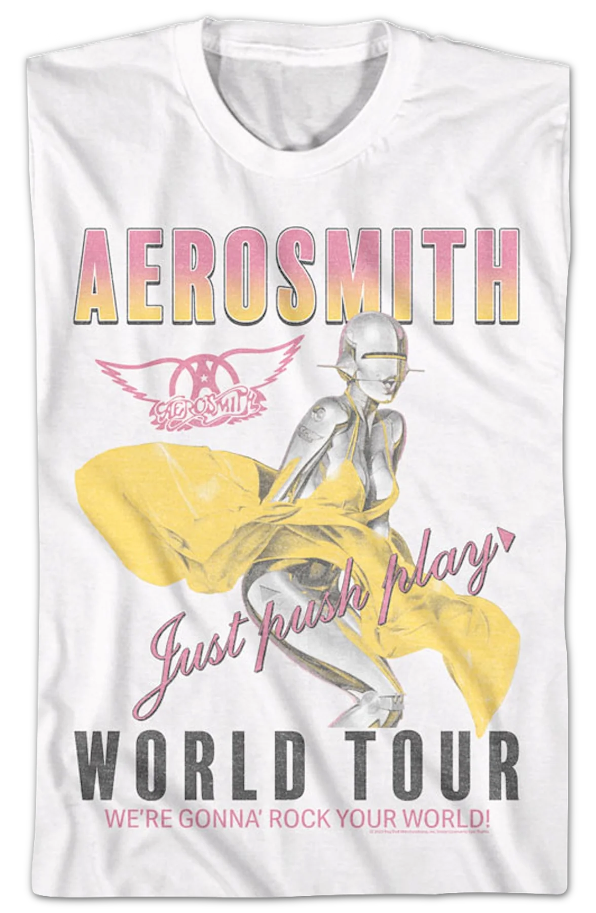Just Push Play World Tour Aerosmith T-Shirt - Image 2